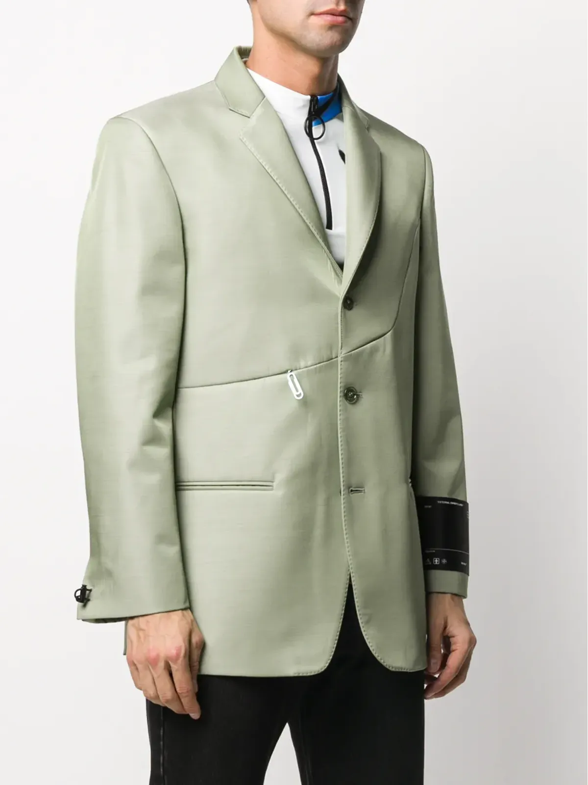 Off-White Contour blazer - Green - 画像3