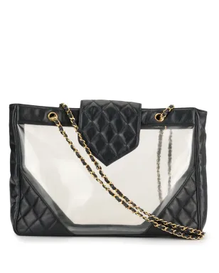 CHANEL ビンテージ 1990年 クリアフラップショルダーバッグ - サムネイル1