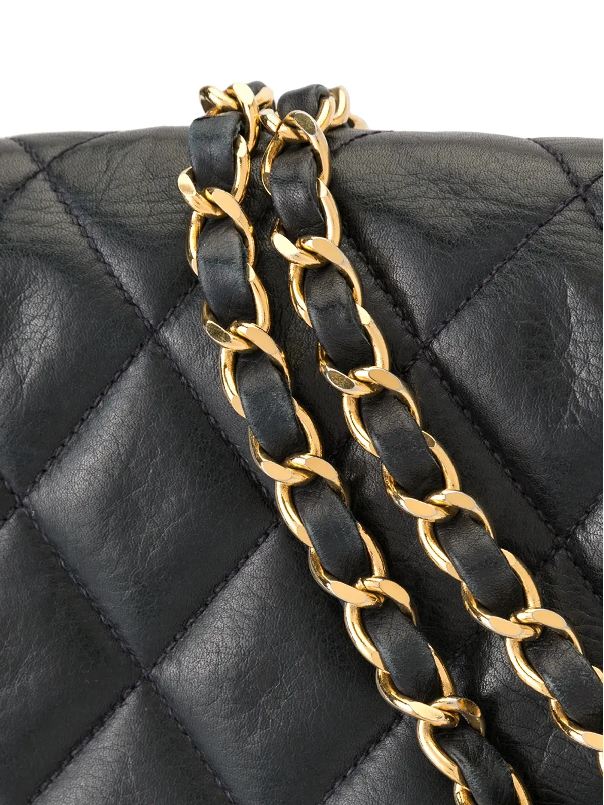 CHANEL ビンテージ 1990年 クリアフラップショルダーバッグ - 画像4
