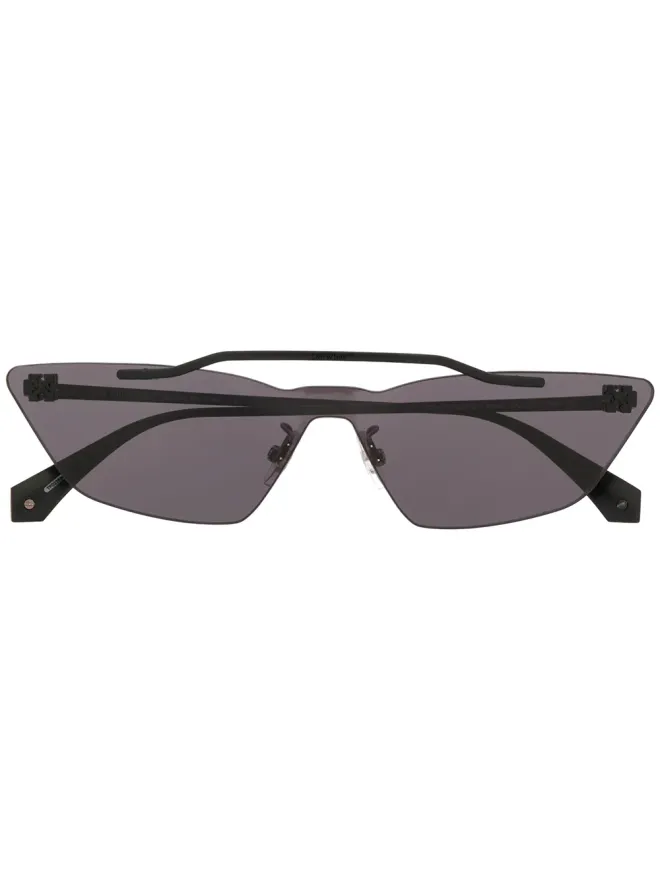 Off-White Eyewear Off-White Eyewear メタルマスク ジオメトリックフレーム サングラスの商品画像