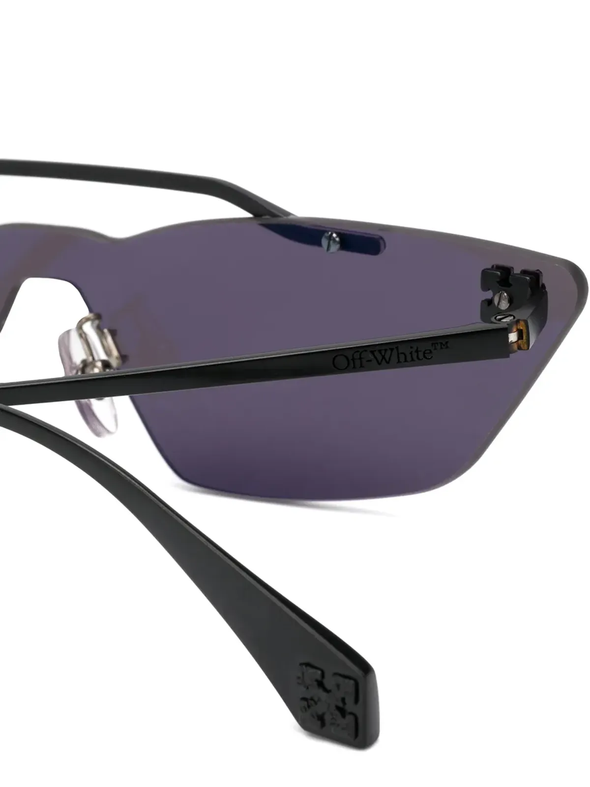 Off-White Eyewear メタルマスク ジオメトリックフレーム サングラス - 画像3