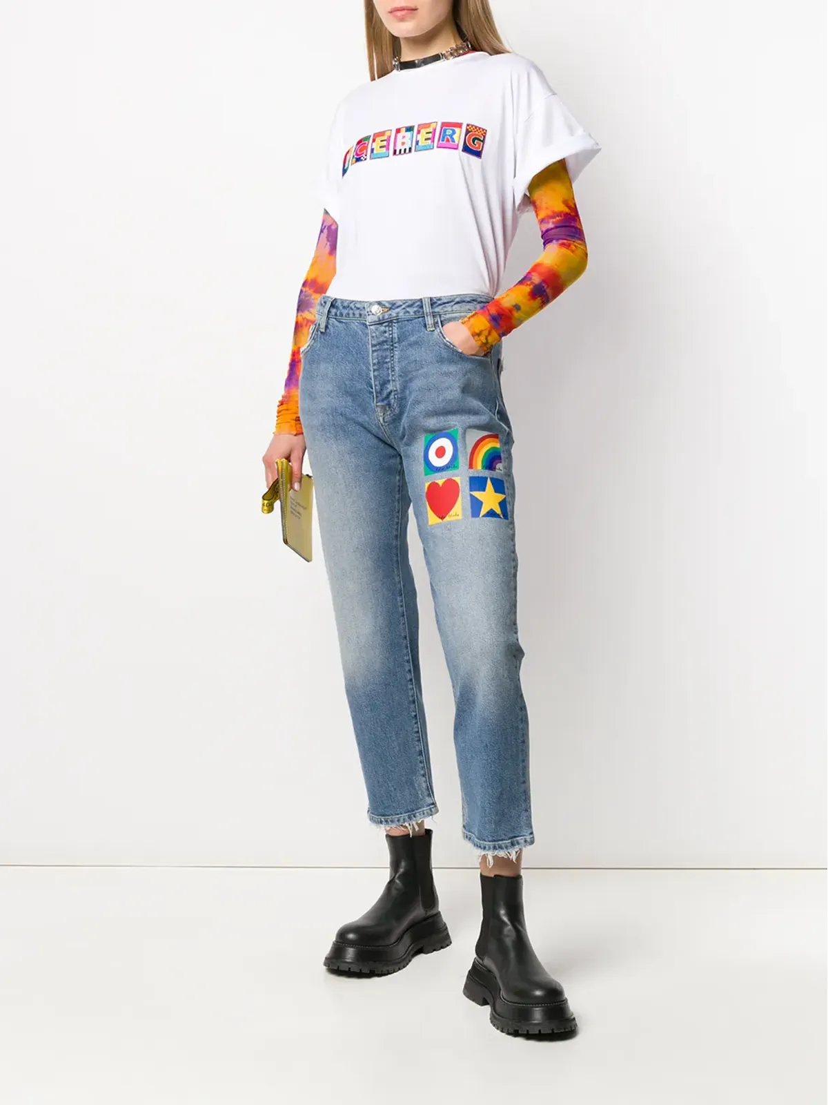 Iceberg ロゴ刺繍Tシャツ - 画像2