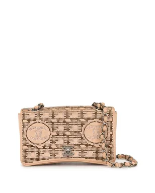 CHANEL ビンテージ ラインストーン チェーンショルダーバッグ - Neutrals - サムネイル1