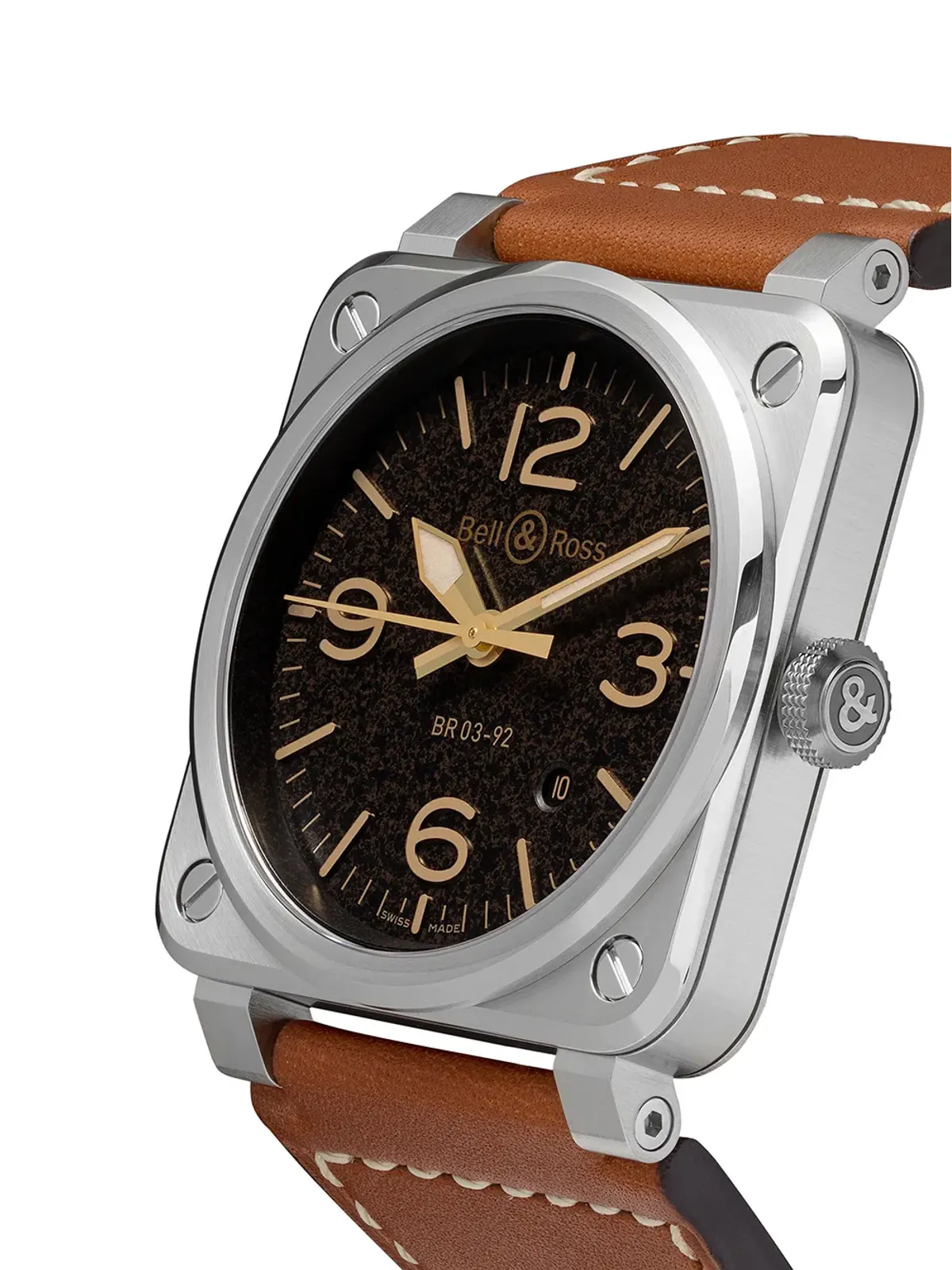 Bell & Ross BR 03-92 42mm ブラウン - 画像5