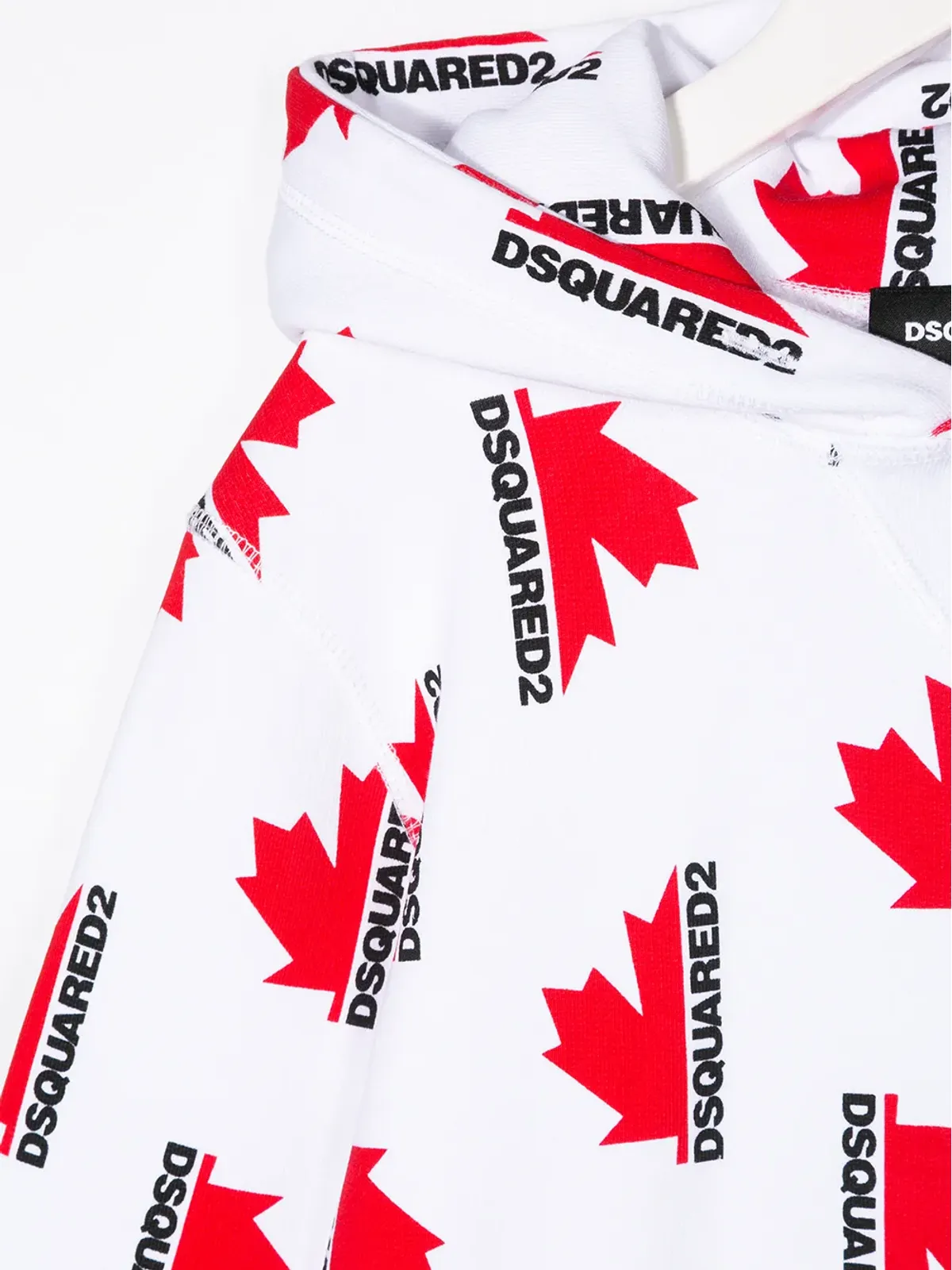 DSQUARED2 KIDS メープルリーフ柄フーディ - 画像3