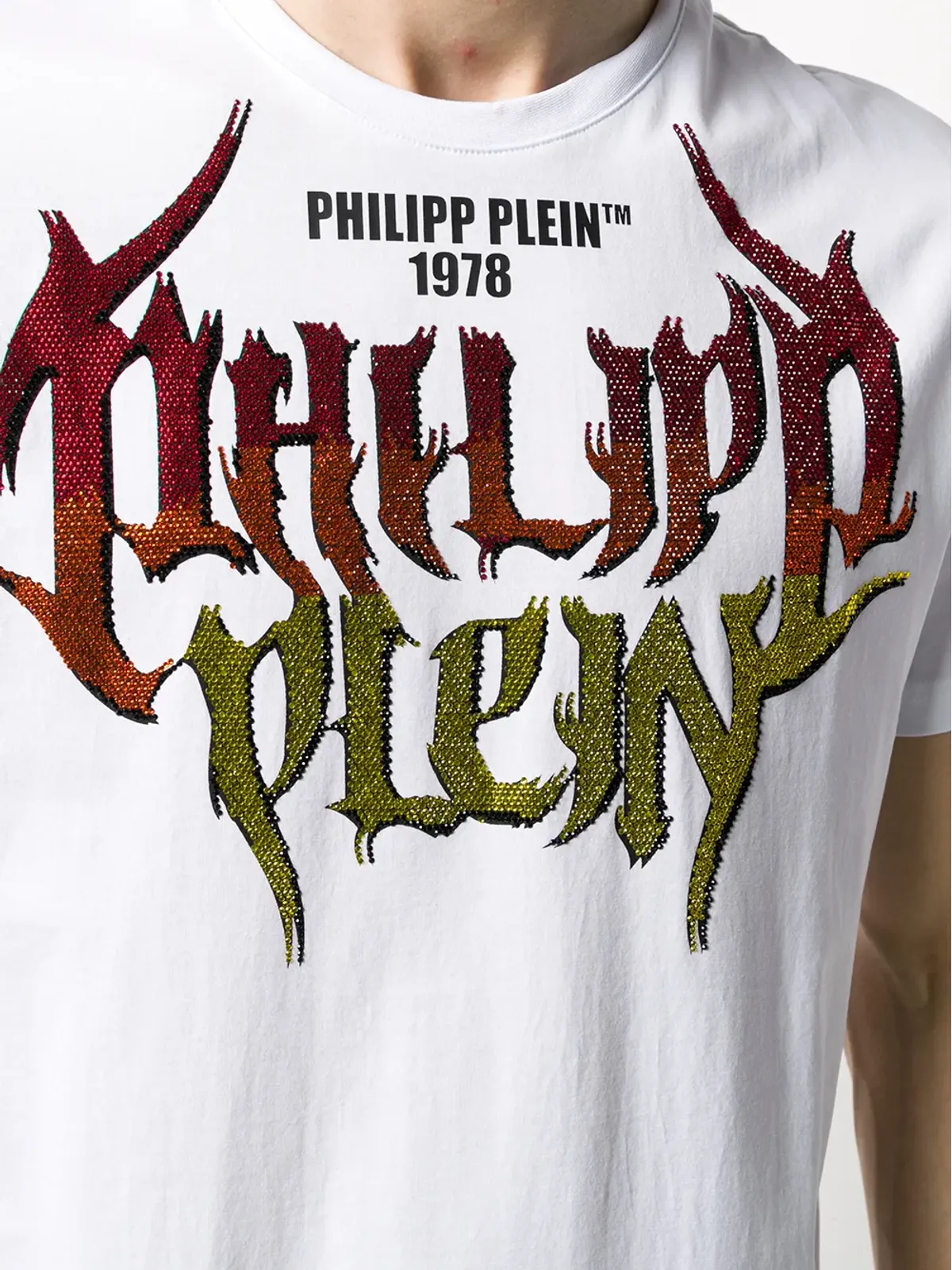 Philipp Plein SS Rock PP グラフィックプリント Tシャツ - 画像5