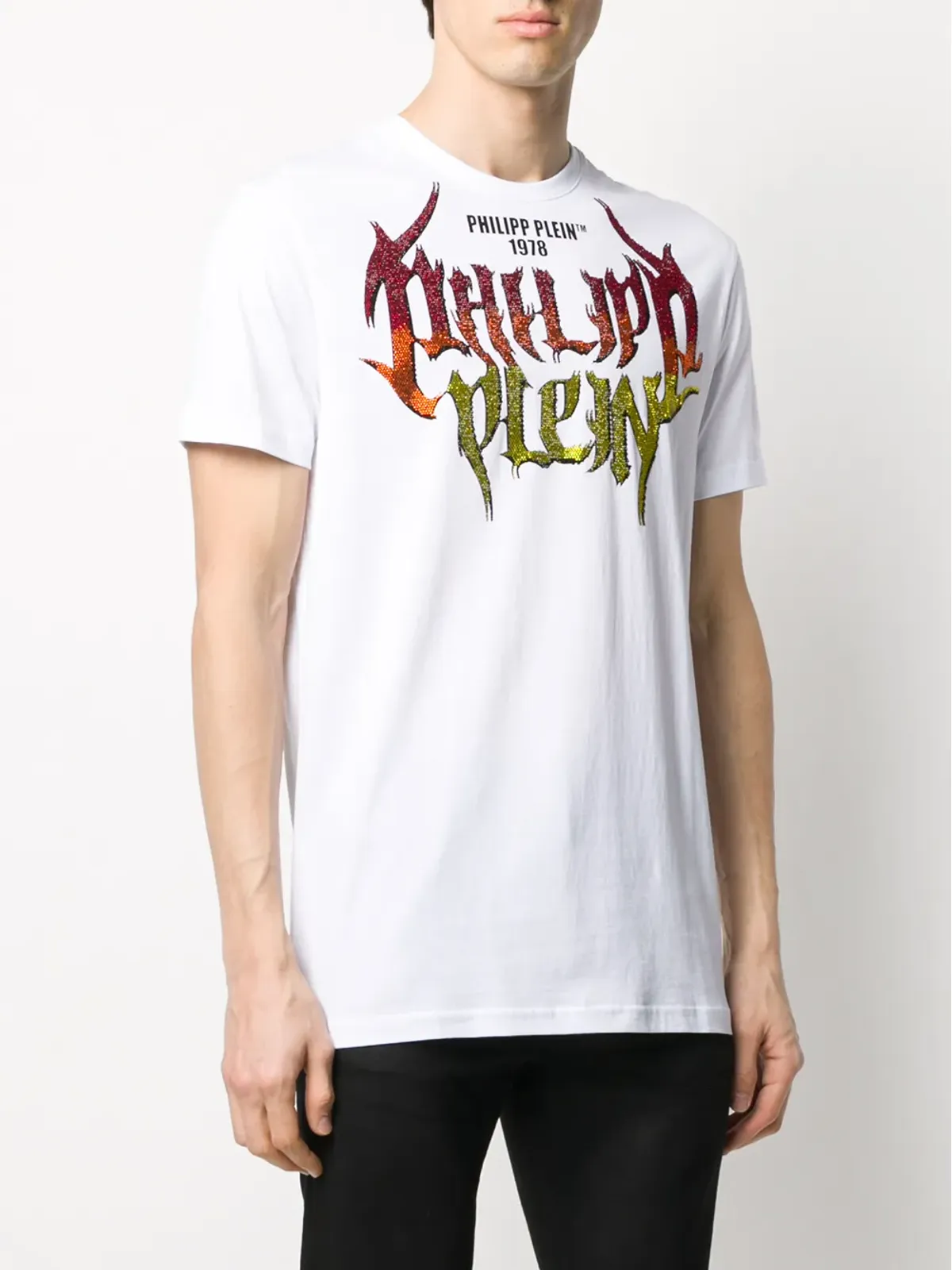 Philipp Plein SS Rock PP グラフィックプリント Tシャツ - 画像3
