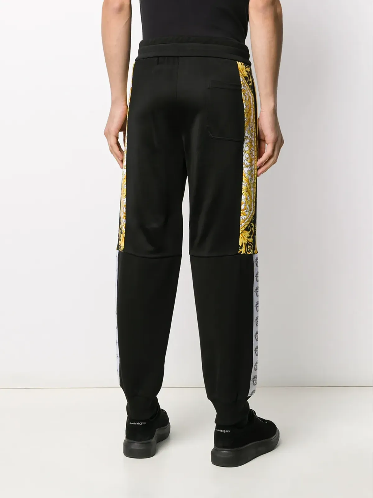 Versace Barocco ロゴ トラックパンツ - ブラック - 画像4