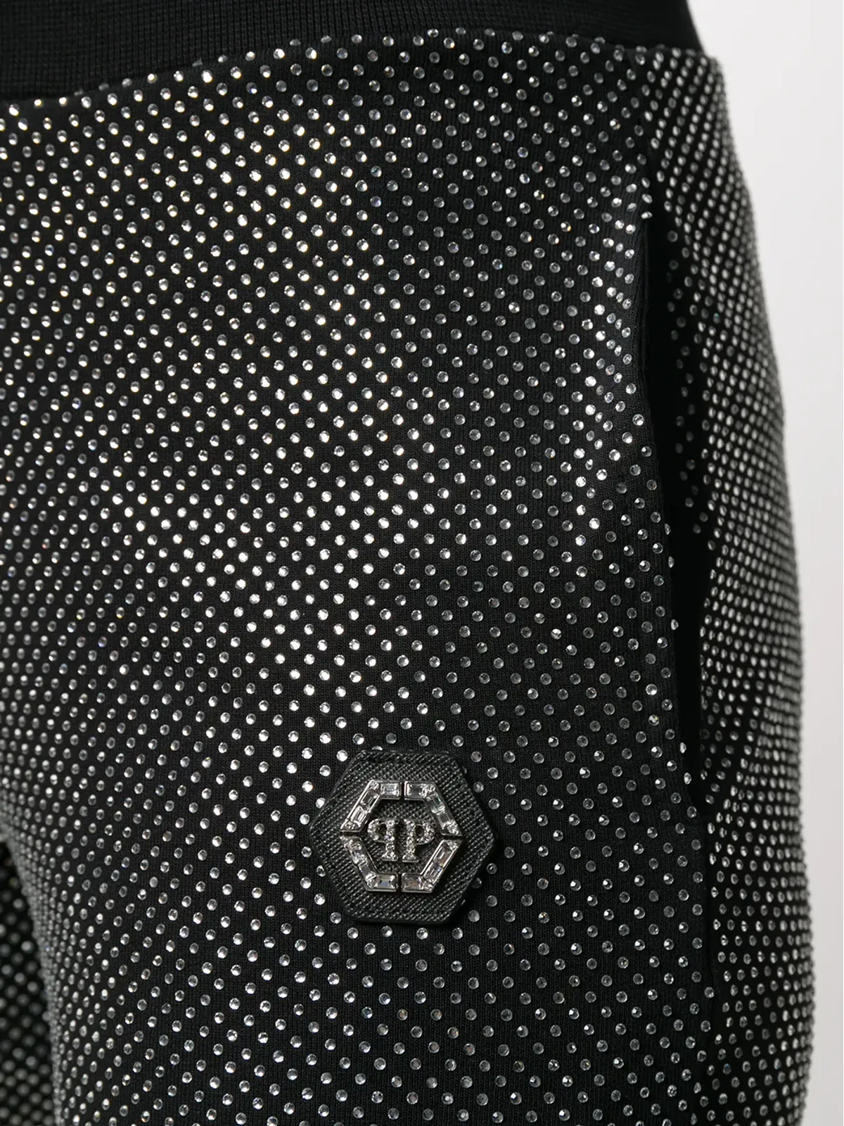 Philipp Plein グリッターエフェクト入りスリムフィットパンツ - ブラック - 画像5