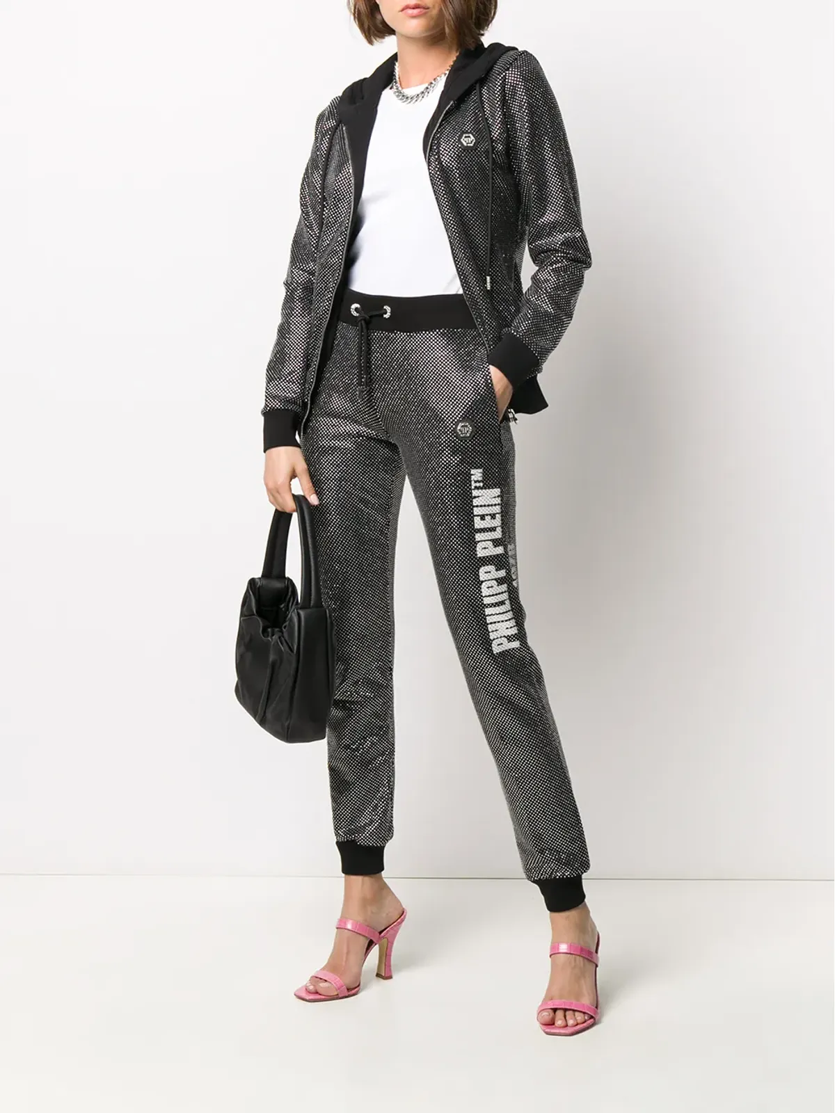 Philipp Plein グリッターエフェクト入りスリムフィットパンツ - ブラック - 画像2