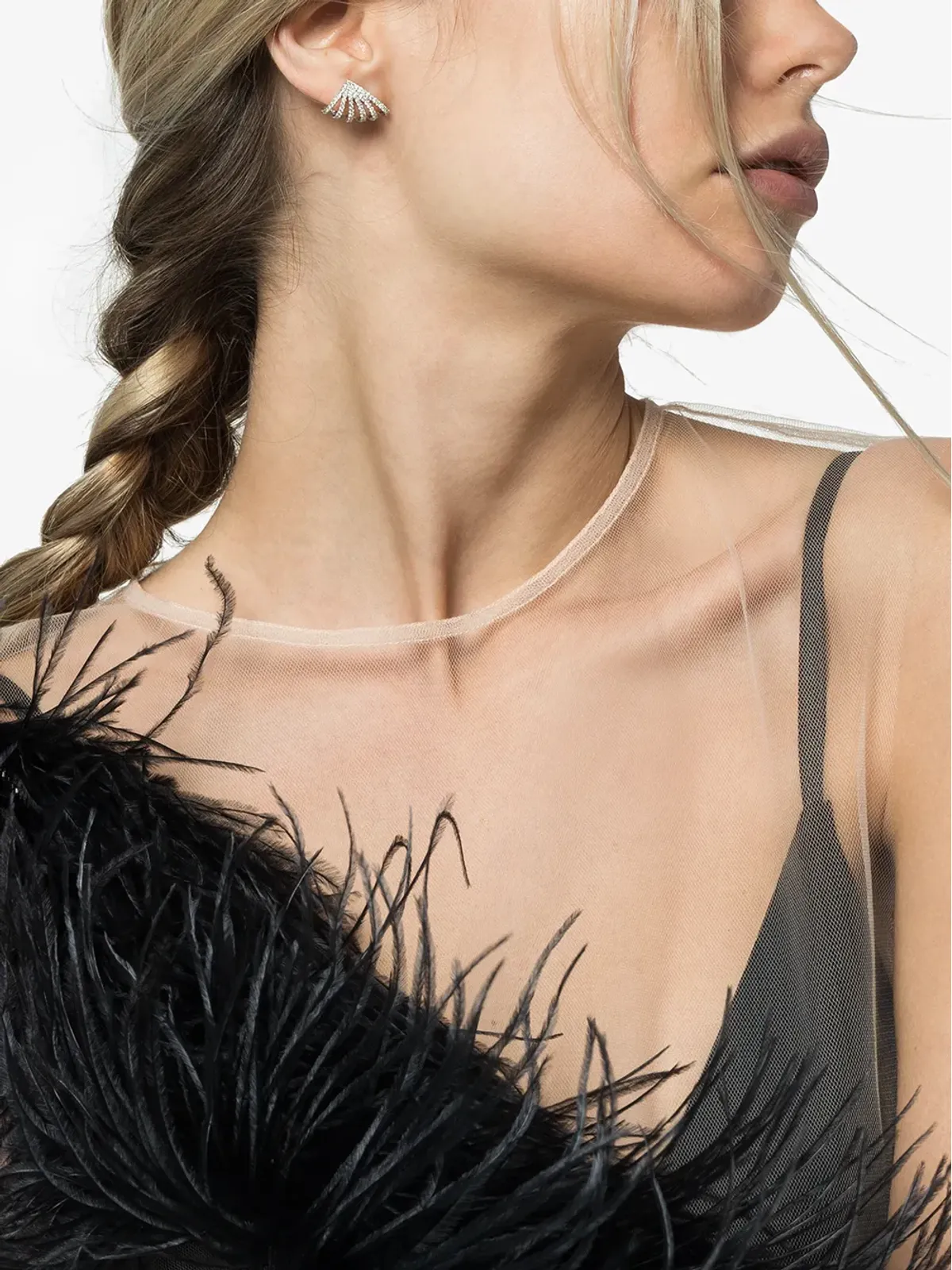 Dana Rebecca Designs サラ・リー・シックス・バースト 14Kホワイトゴールド ダイヤモンドスタッズ - 画像2
