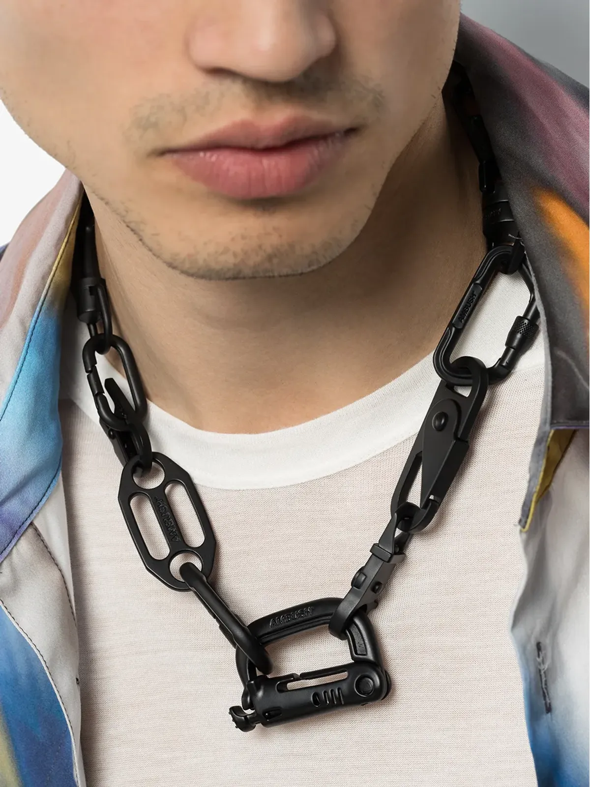 AMBUSH Carabiner chain necklace - Black - 画像2