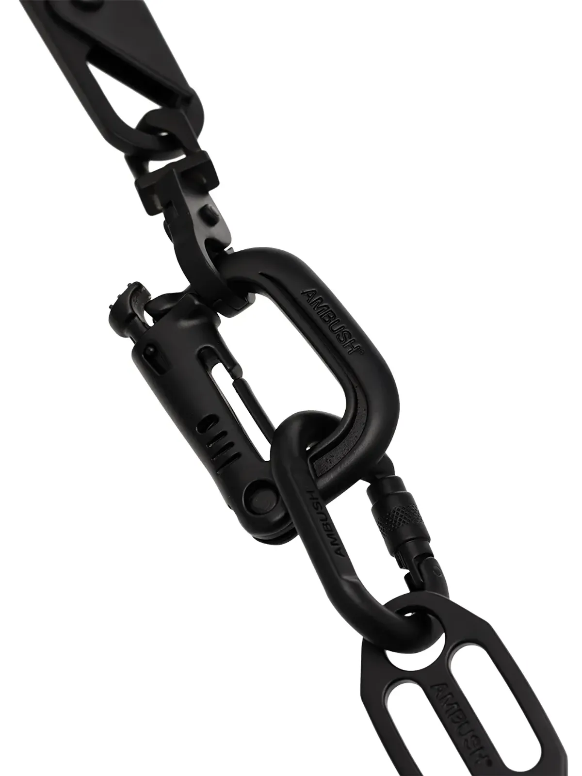 AMBUSH Carabiner chain necklace - Black - 画像3
