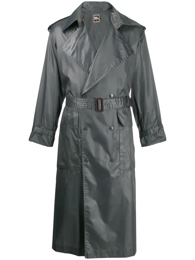 Issey Miyake Pre-Owned Issey Miyake Pre-Owned 1970's double breasted trench coat - Greyの商品画像