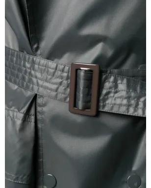 Issey Miyake Pre-Owned 1970's double breasted trench coat - Grey - サムネイル5