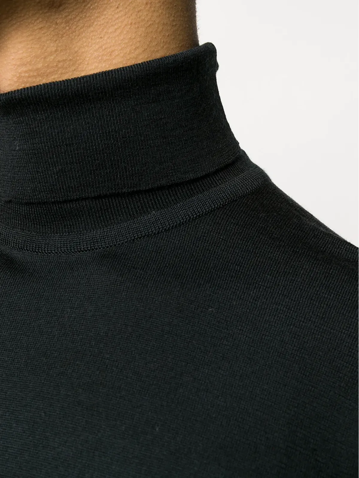 John Smedley ウール ロールネック ジャンパー - 画像5