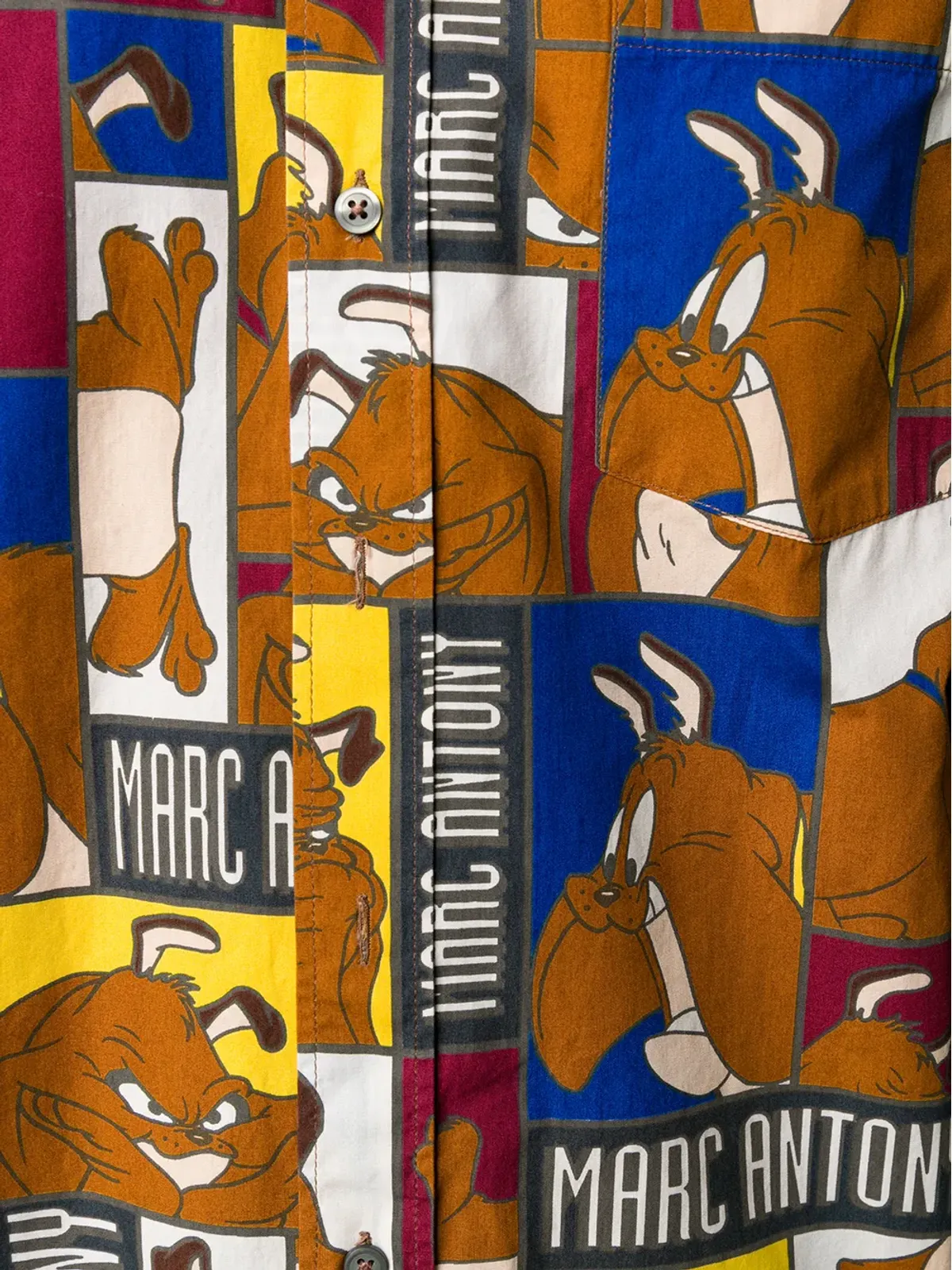 JC de Castelbajac Pre-Owned 1980年代 Marc Antony プリント シャツ - 画像5