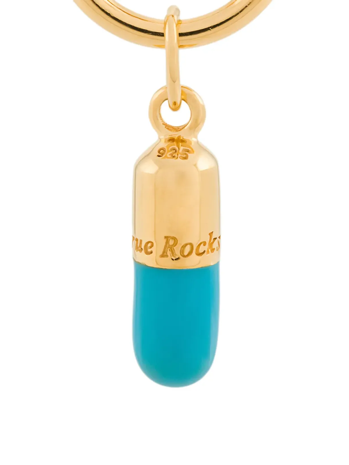 True Rocks ピル型フープピアス - ゴールド - 画像2
