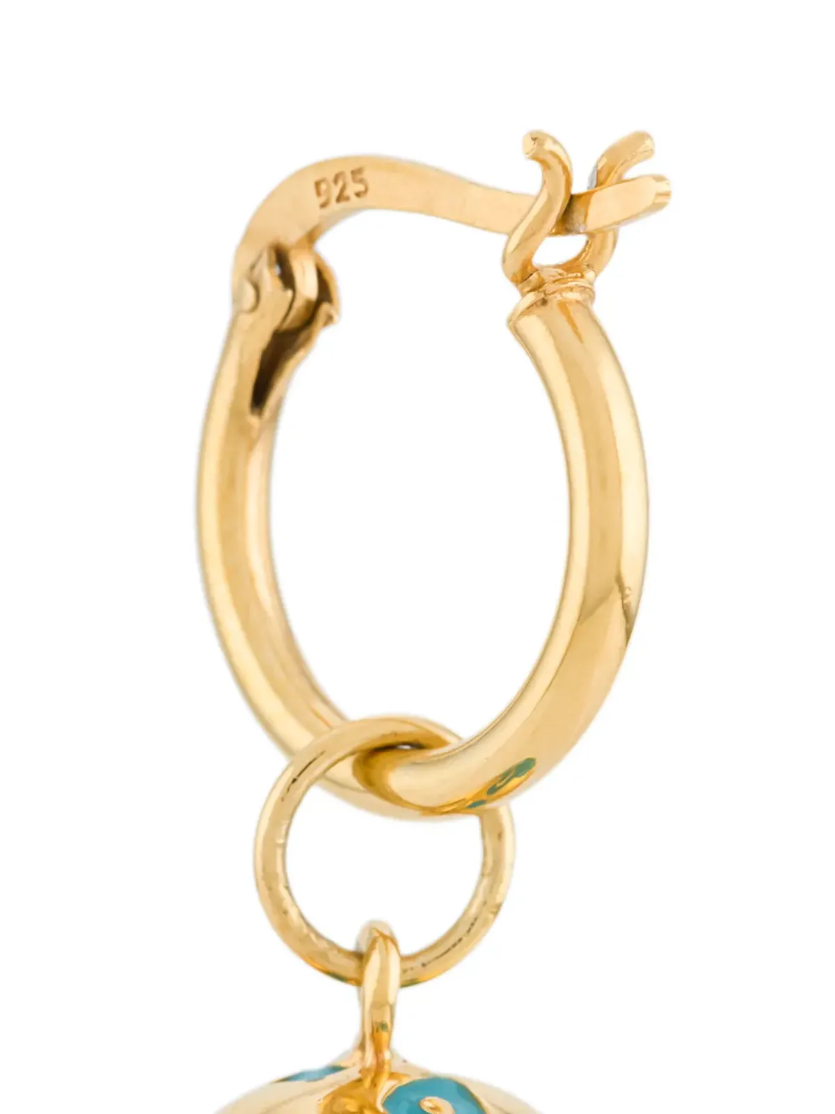 True Rocks globe hoop earring - Blue - 画像3