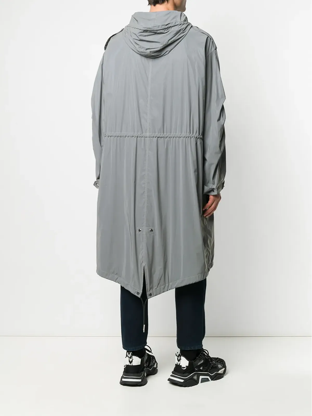 Givenchy フード付きドローストリングウエストパーカ - グレー - 画像4