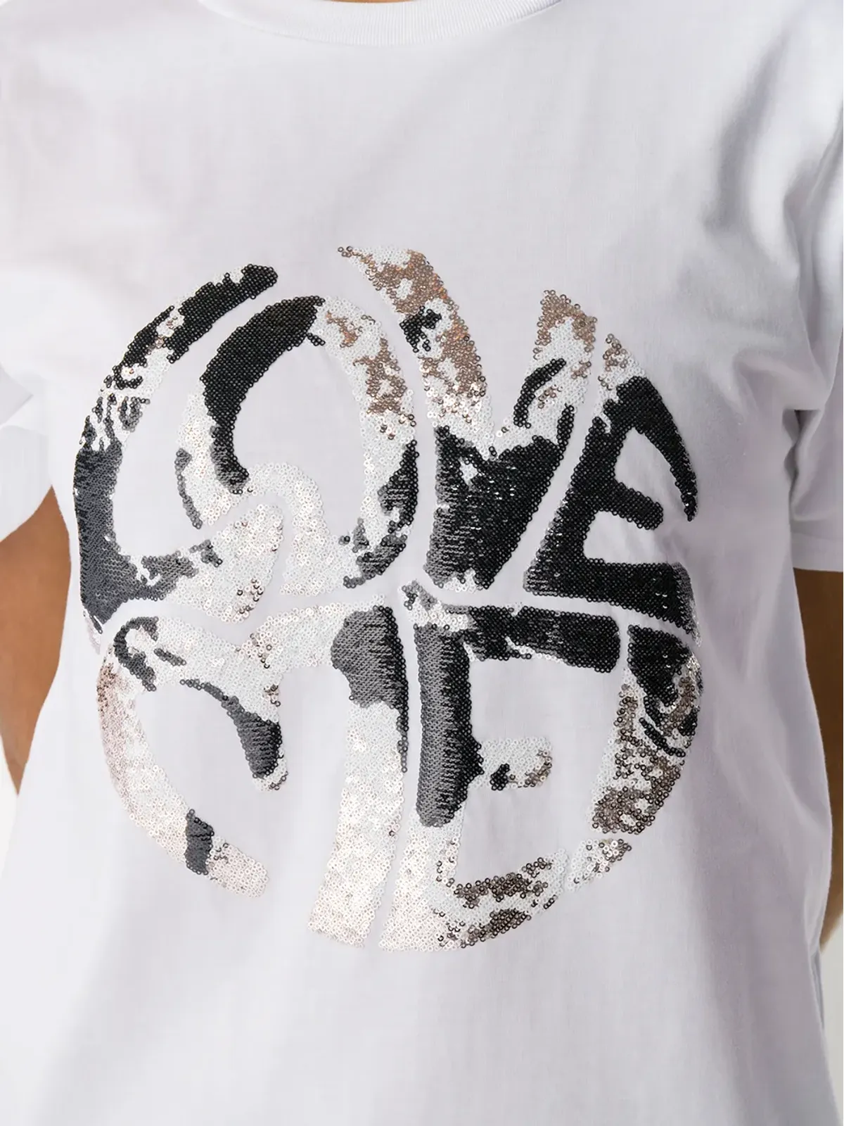 Alberta Ferretti スパンコールプリントTシャツ - 画像5