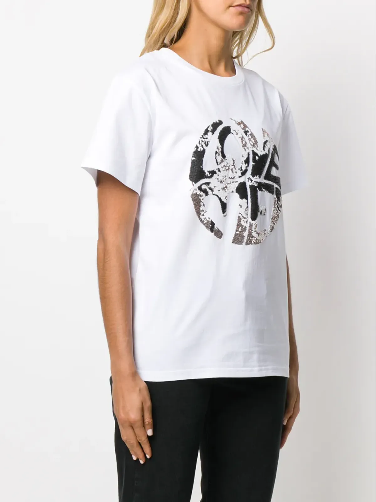 Alberta Ferretti スパンコールプリントTシャツ - 画像3