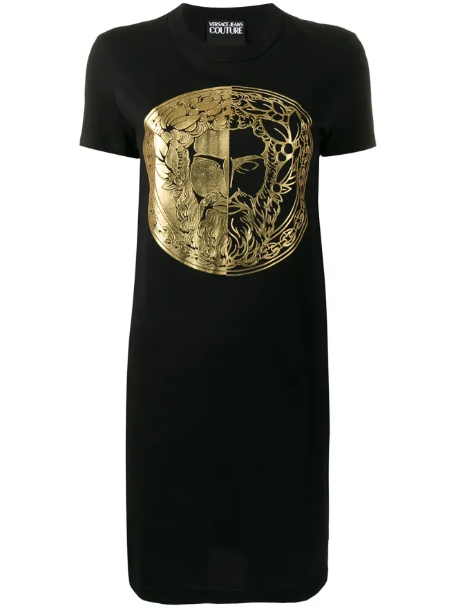 Versace Jeans Couture Versace Jeans Couture フォイルプリント Tシャツドレスの商品画像