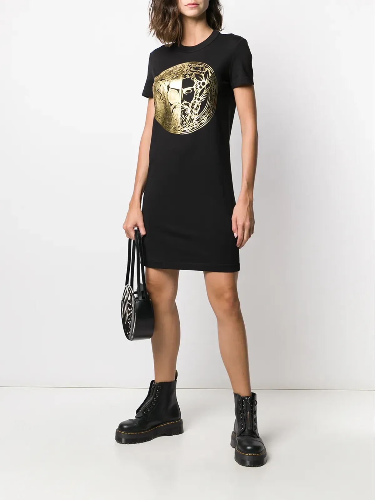 Versace Jeans Couture フォイルプリント Tシャツドレス - 画像2