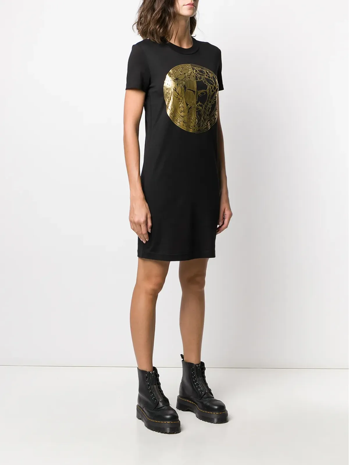 Versace Jeans Couture フォイルプリント Tシャツドレス - 画像3