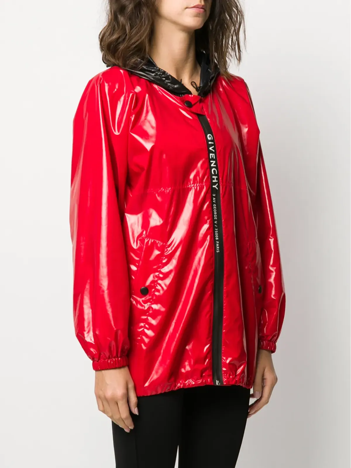Givenchy フード付きジップレインジャケット - 画像3