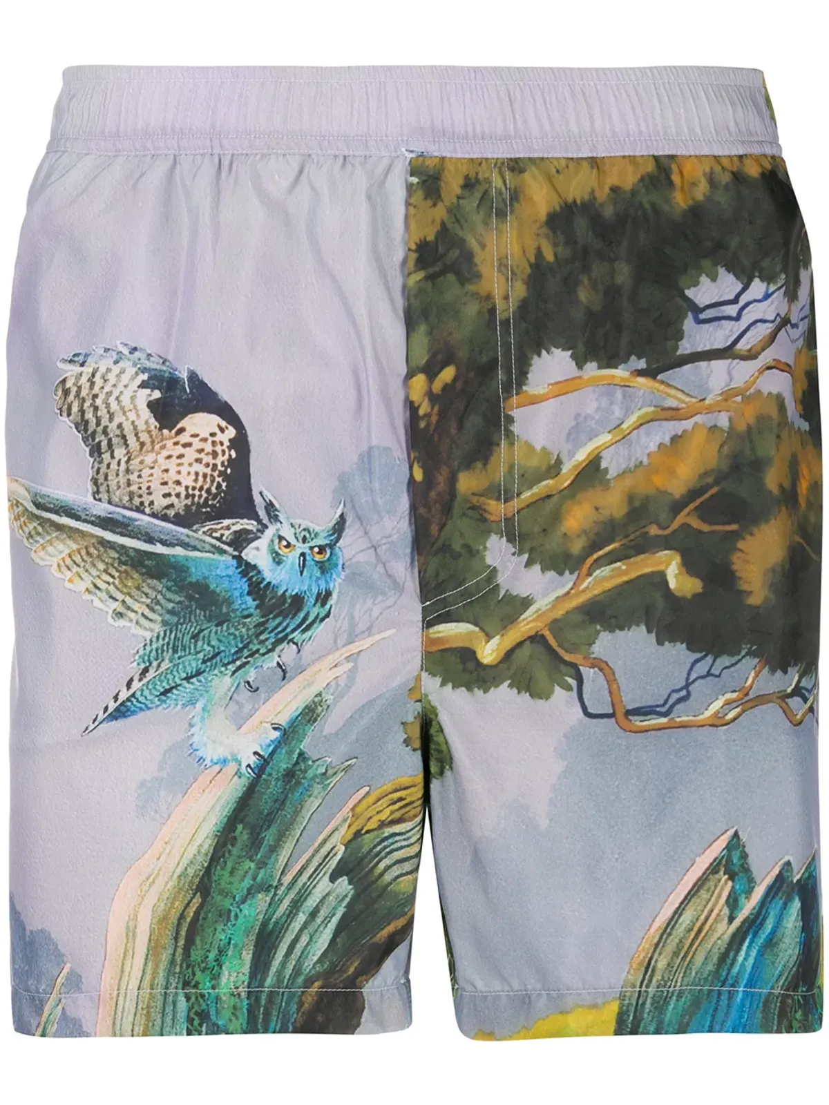 Valentino Garavani Floating Islandプリント スイムショーツ グレー - 画像1