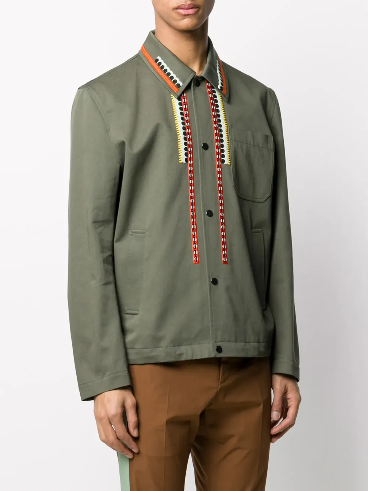 Valentino Garavani 刺繍入りシャツジャケット - 画像3