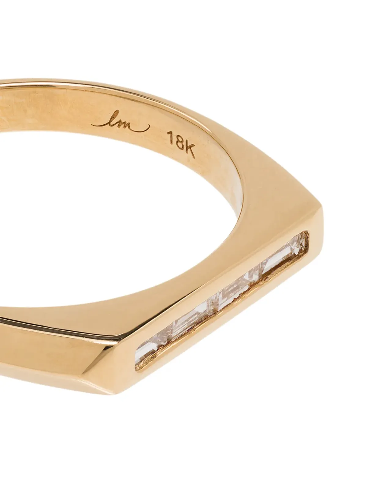 Lizzie Mandler Fine Jewelry ナイフエッジ ダイヤモンドリング - 画像2