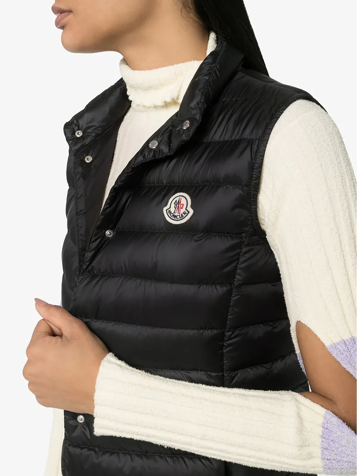 Moncler ライネ ジレ - ブラック - 画像5