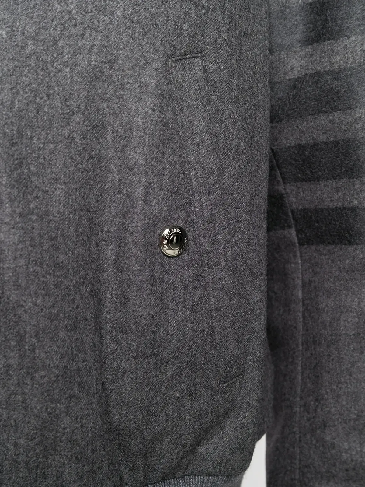 Thom Browne 4-Bar フランネル ブルゾンジャケット - グレー - 画像5