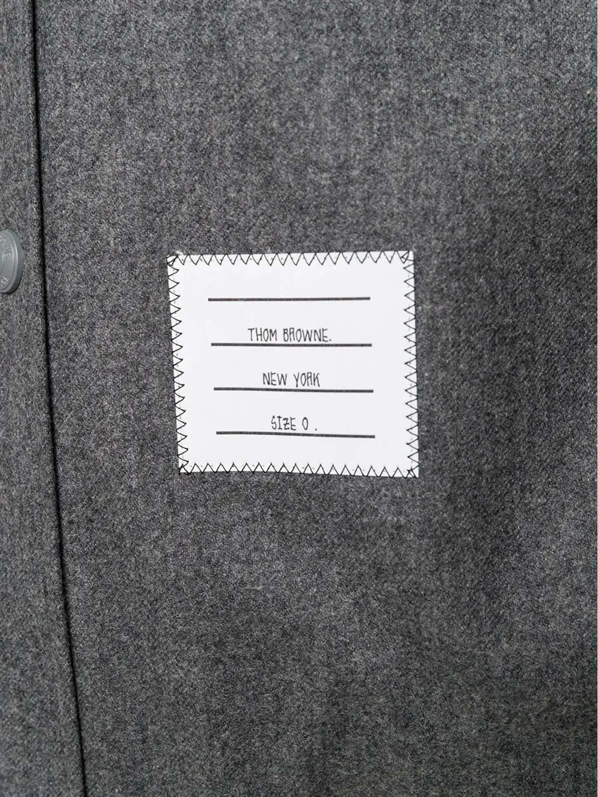 Thom Browne ロゴパッチシャツジャケット - 画像5