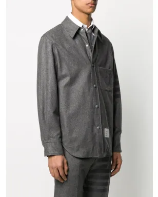 Thom Browne ロゴパッチシャツジャケット - サムネイル3
