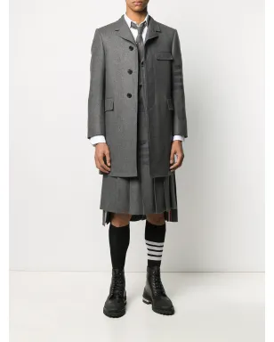 Thom Browne チェスターフィールド・オーバーコート 4バー グレー - サムネイル2