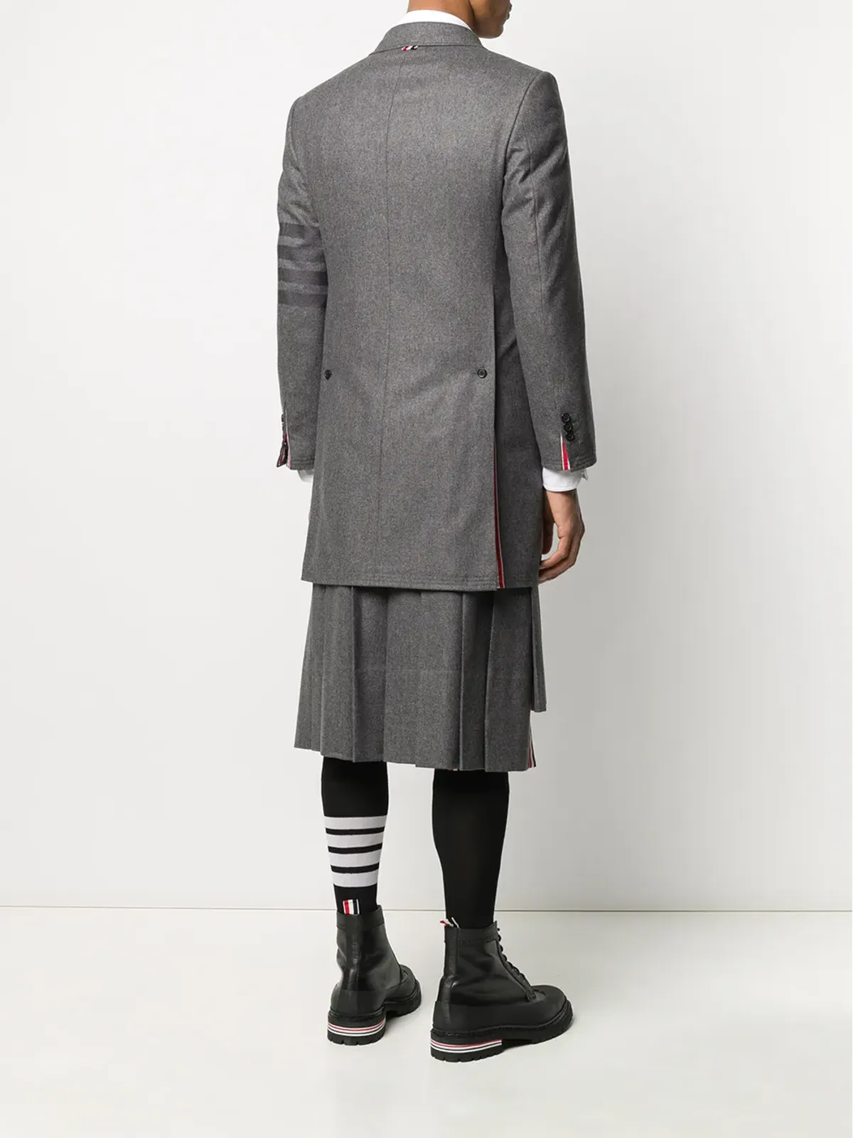 Thom Browne チェスターフィールド・オーバーコート 4バー グレー - 画像4