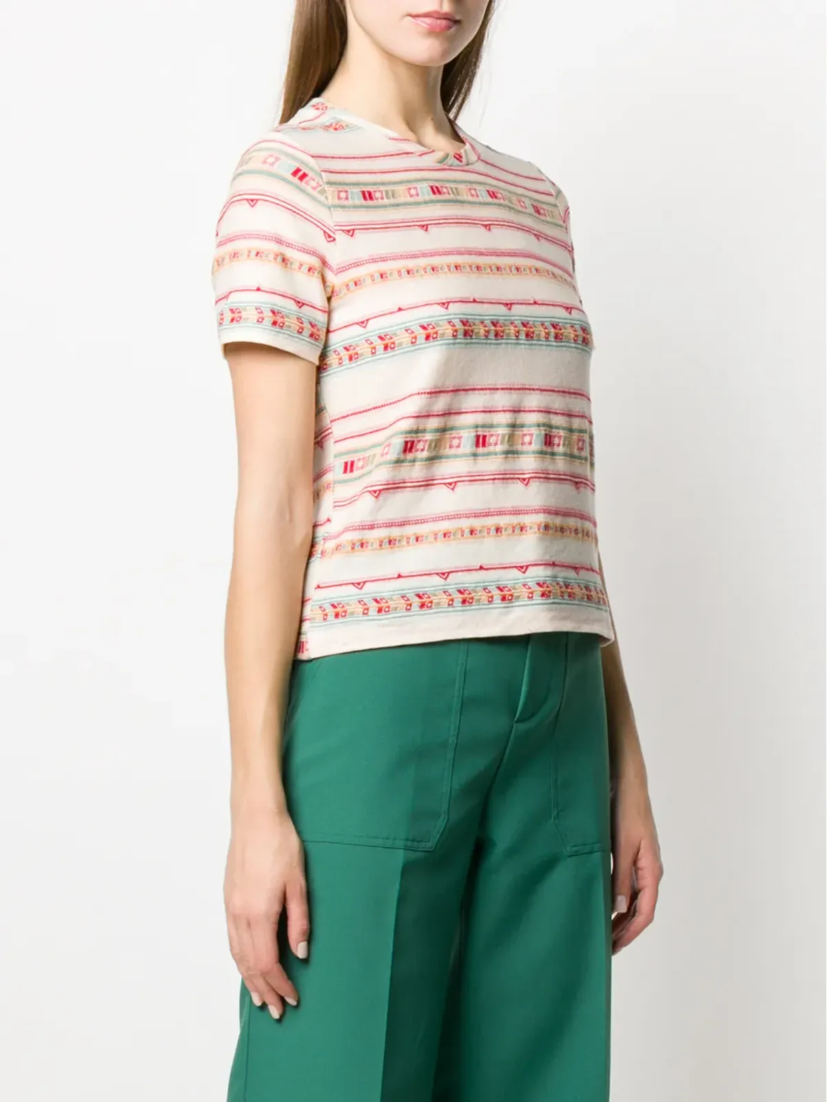 Forte Forte My T Shirt Pimento T-shirt - Neutrals - 画像3