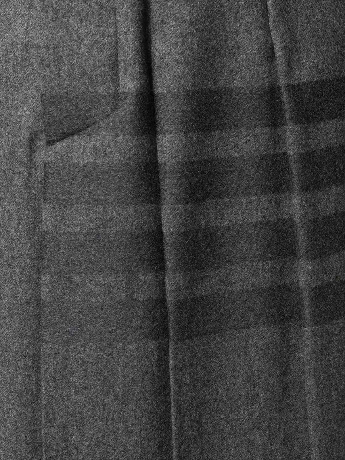 Thom Browne 膝丈プリーツ4バー柄ストライプスカート - グレー - 画像5