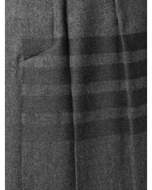 Thom Browne 膝丈プリーツ4バー柄ストライプスカート - グレー - サムネイル5