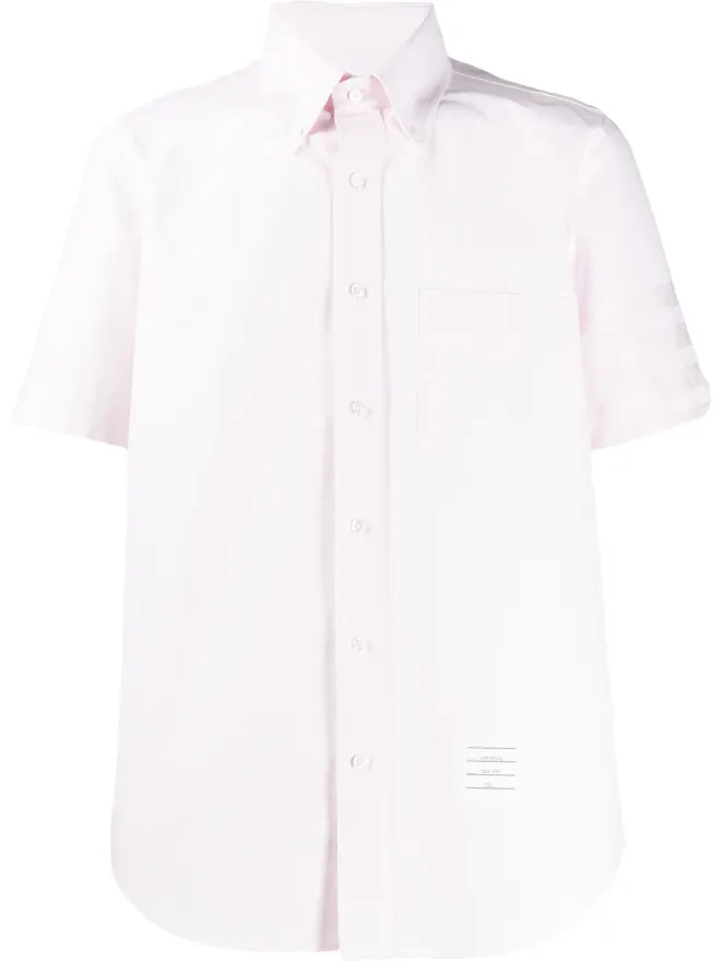 Thom Browne Thom Browne サテン織り4-Barシャツ - ピンクの商品画像