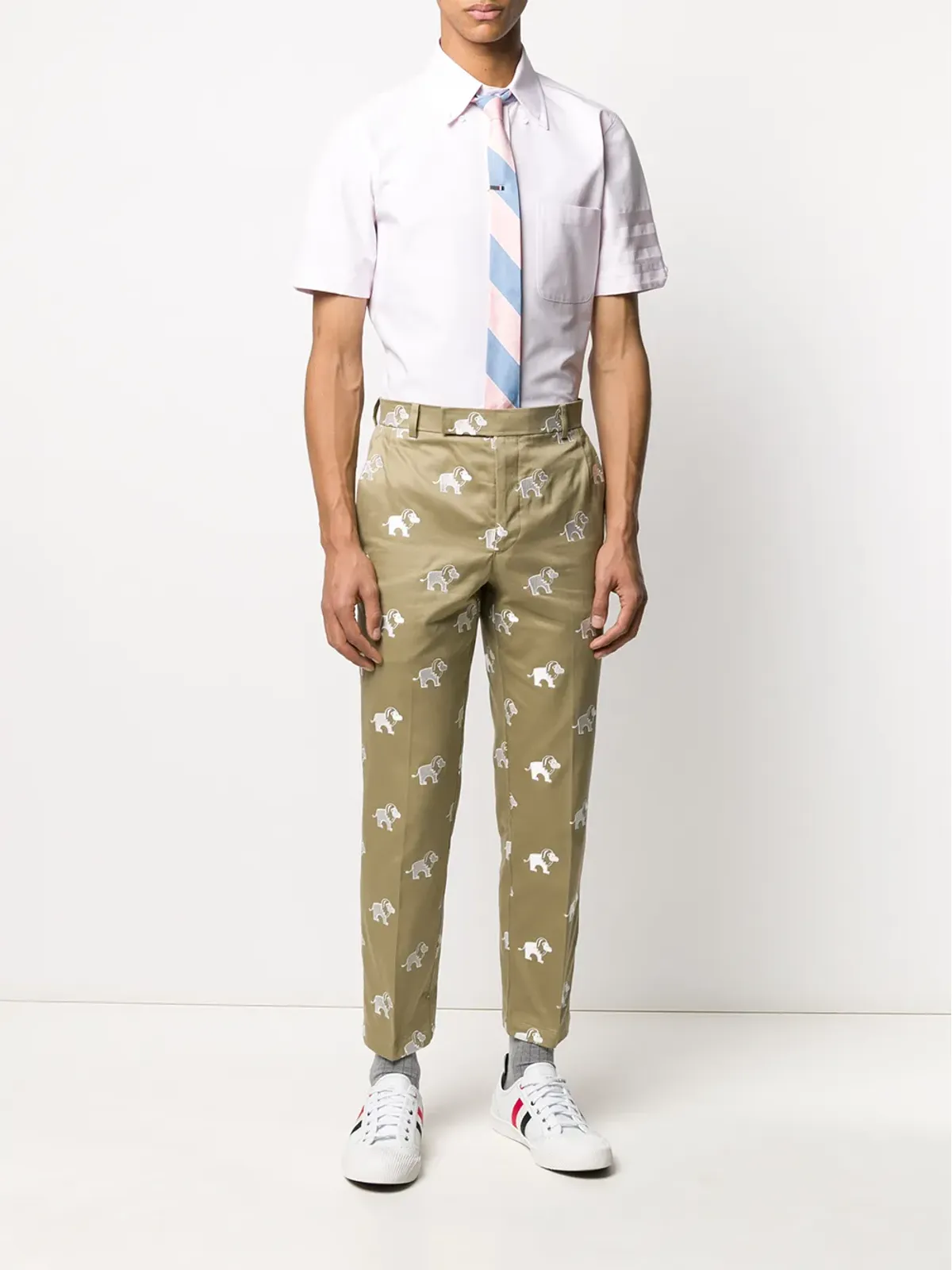 Thom Browne サテン織り4-Barシャツ - ピンク - 画像2