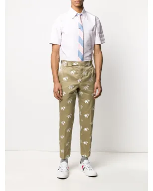 Thom Browne サテン織り4-Barシャツ - ピンク - サムネイル2