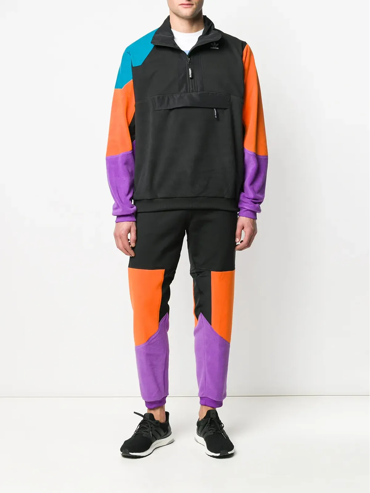 adidas カラーブロックスポーツジャケット - 画像2