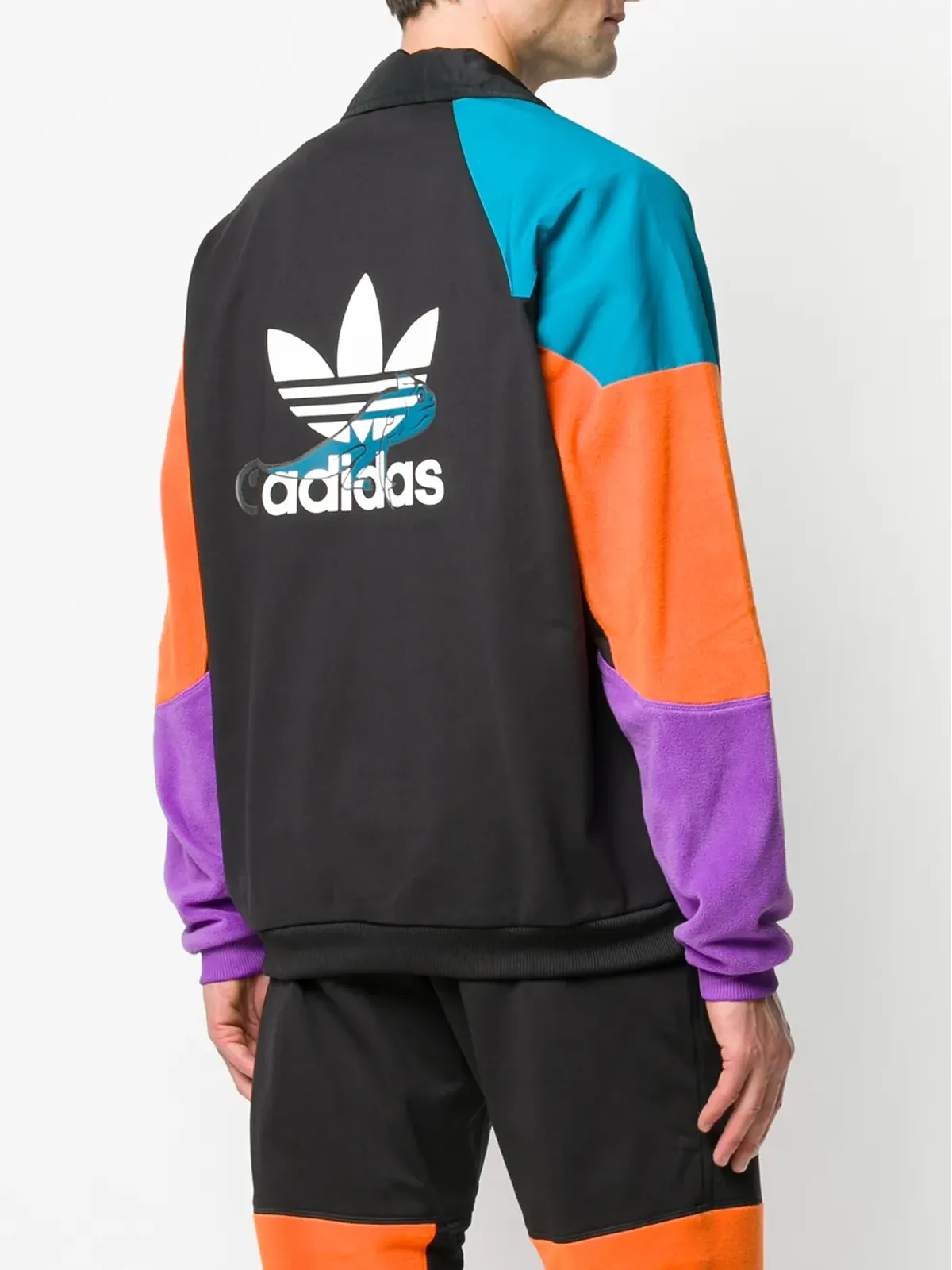 adidas カラーブロックスポーツジャケット - 画像4