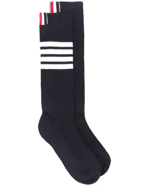 Thom Browne 4バー アスレチック ミッドカーフ ソックス - ブルー - サムネイル1