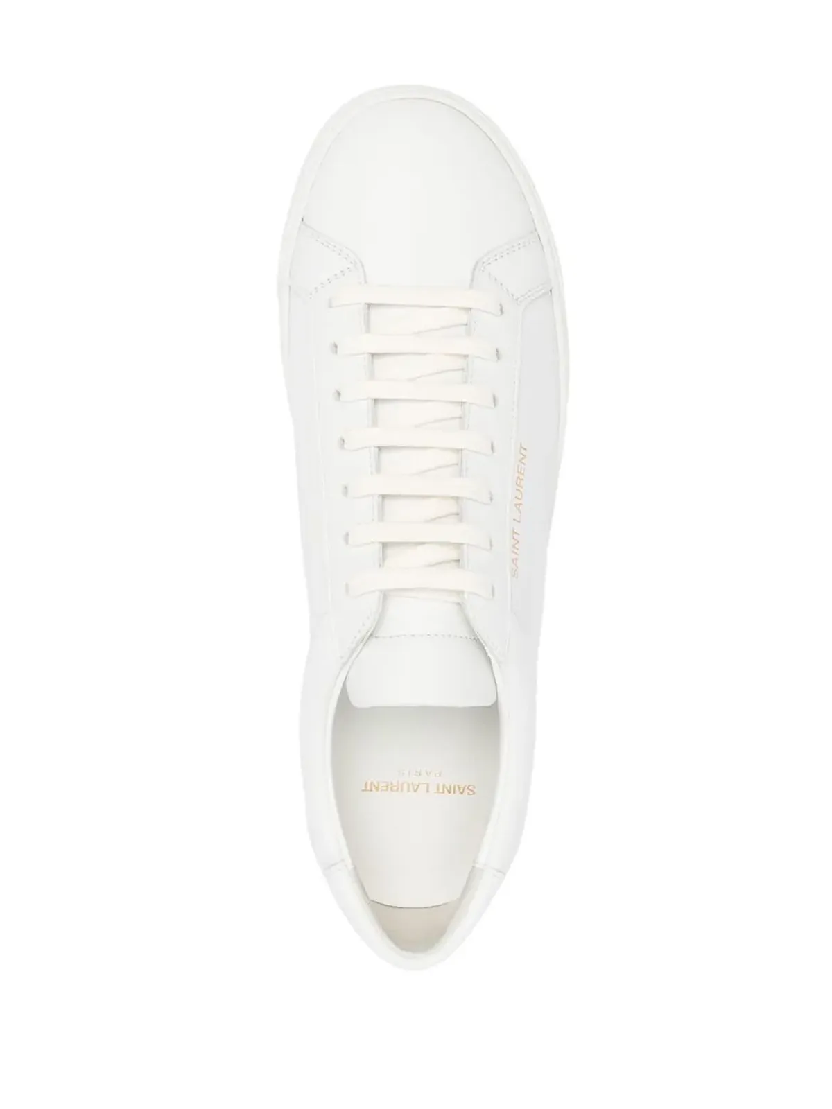 Saint Laurent アンディ レザー スニーカー - ホワイト - 画像4