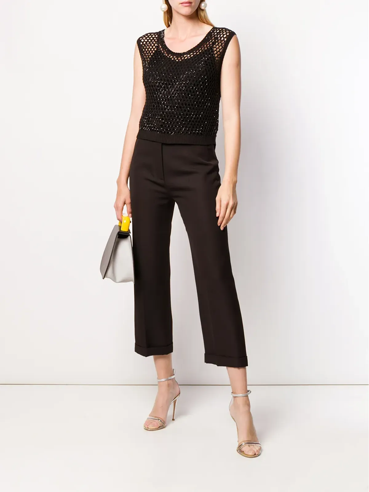 Ermanno Scervino クリスタルタンクトップ - 画像2